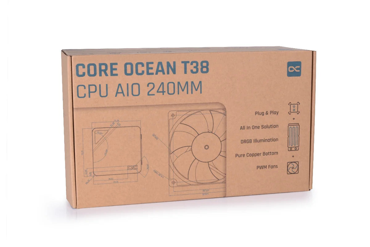 Alphacool Core Ocean T38 AIO 240mm Ordinary Cooling Gear