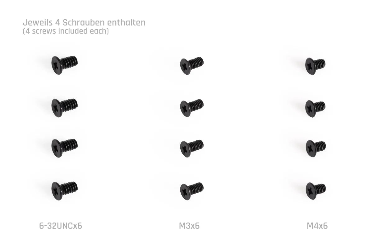 Alphacool Core Push Mounting 25mm M3/M4/UNC 6-32 Set 4x Ordinary Cooling Gear Australia