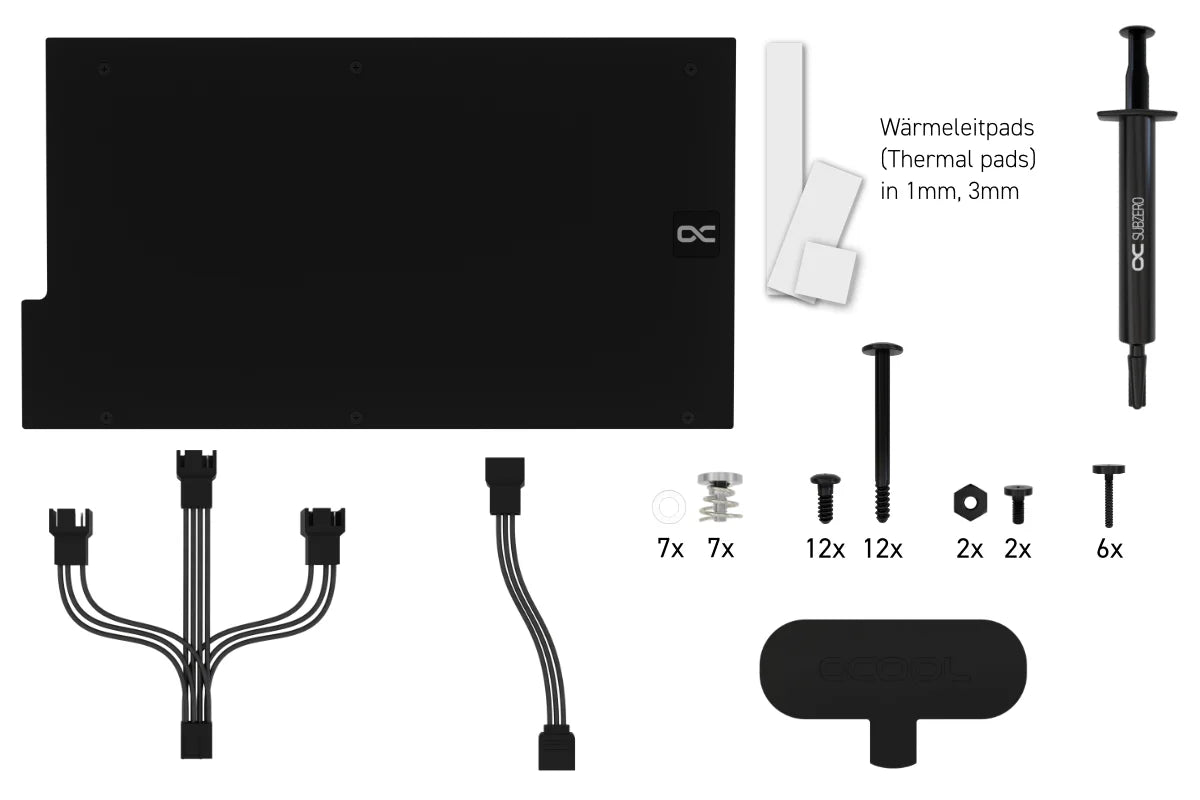 Alphacool Eiswolf 2 AIO - 360mm RTX 4090 Aorus Master - Gaming with Backplate - Ordinary Cooling Gear