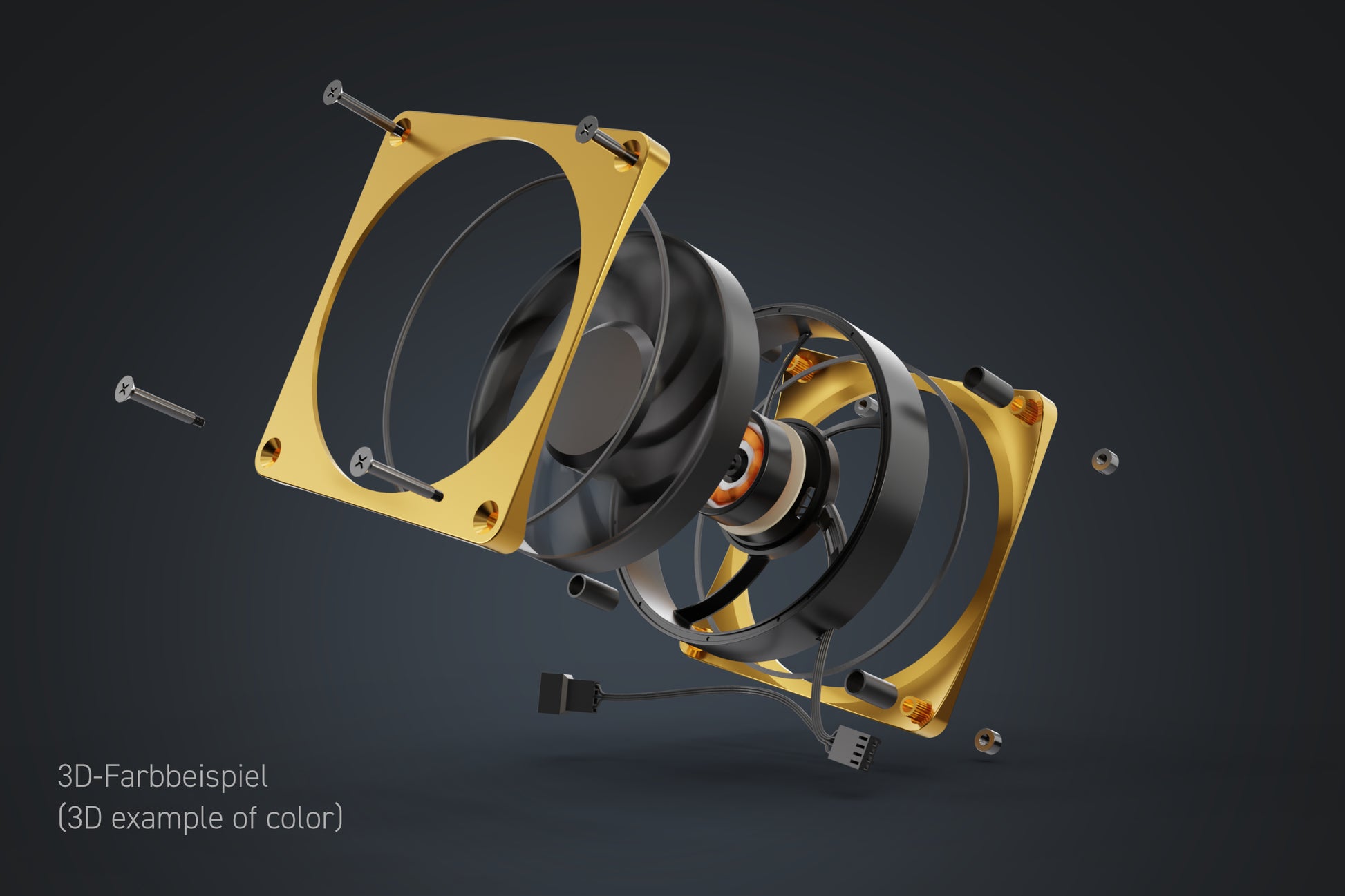 Alphacool Apex Stealth 120mm Metal Fan - Black - Ordinary Cooling Gear