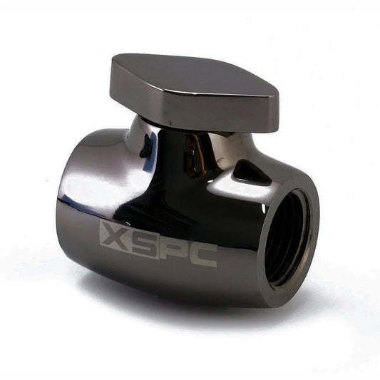 XSPC Ball Drain Valve - Black Chrome