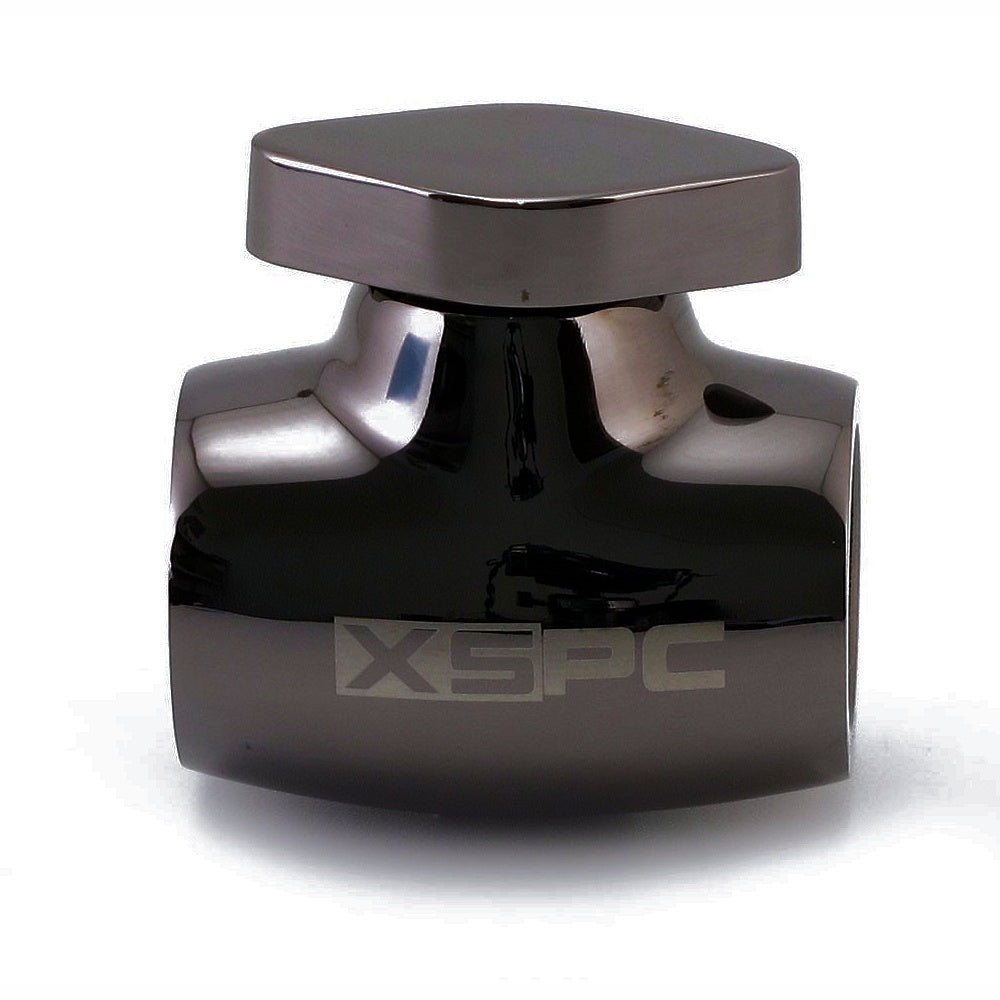 XSPC Ball Drain Valve - Black Chrome