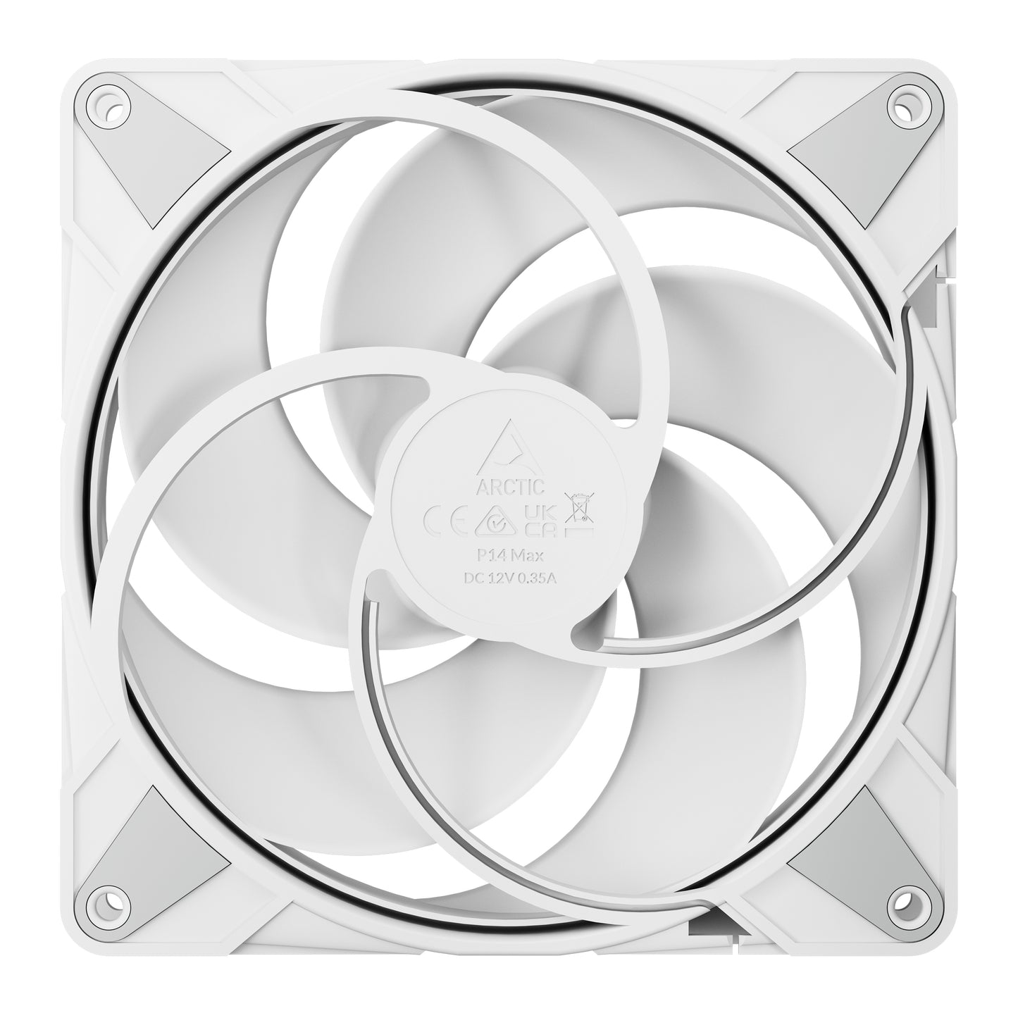 Arctic Cooling P14 PWM MAX 140mm Pressure-Optimised Fan - White