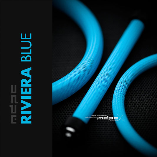 MDPC-X Riviera Blue  Cable Sleeving - Big - 1 metre