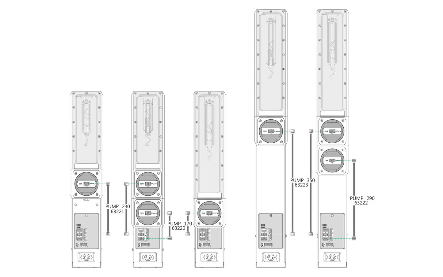 Watercool MO-RA IV PUMP 290 Cable